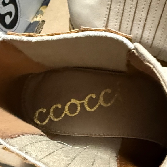 Brand New Ccocci Cream Ankle Boots - Picture 6 of 7